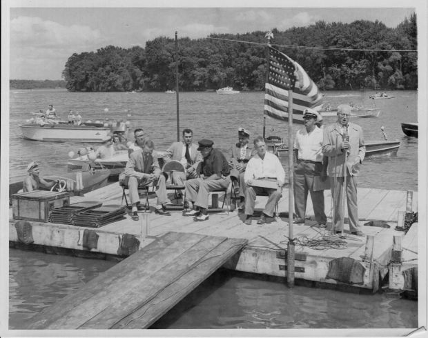 Credit Island Harbor, August 1957